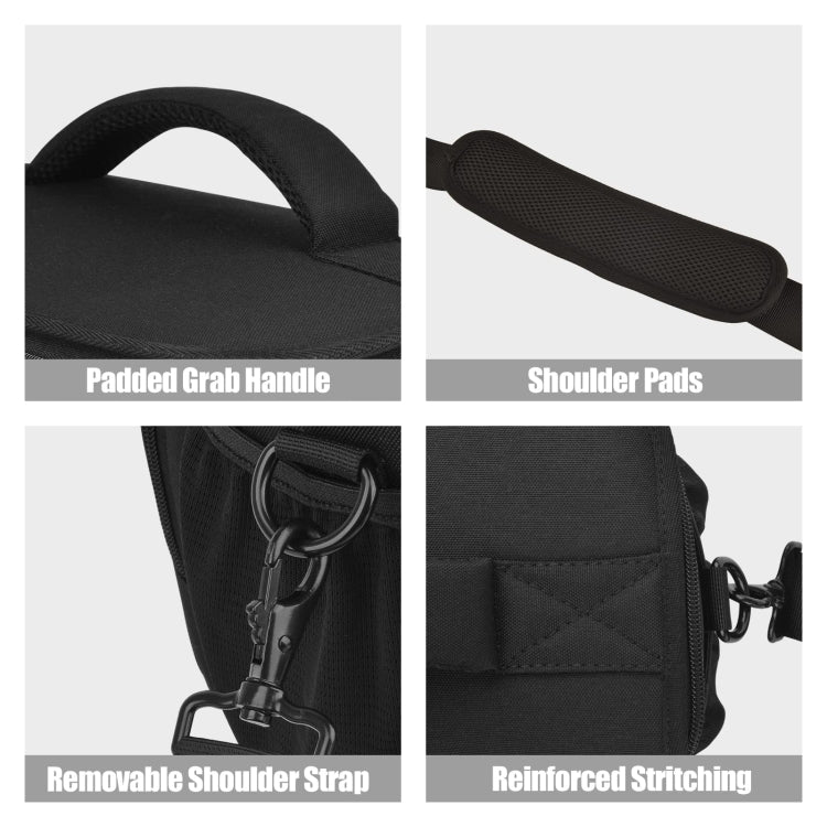 Skorter | Cwatcun D67 Crossbody Camera Bag Photography Lens Shoulder Bag, Size: 22 x 15 x 15cm S(Black)
