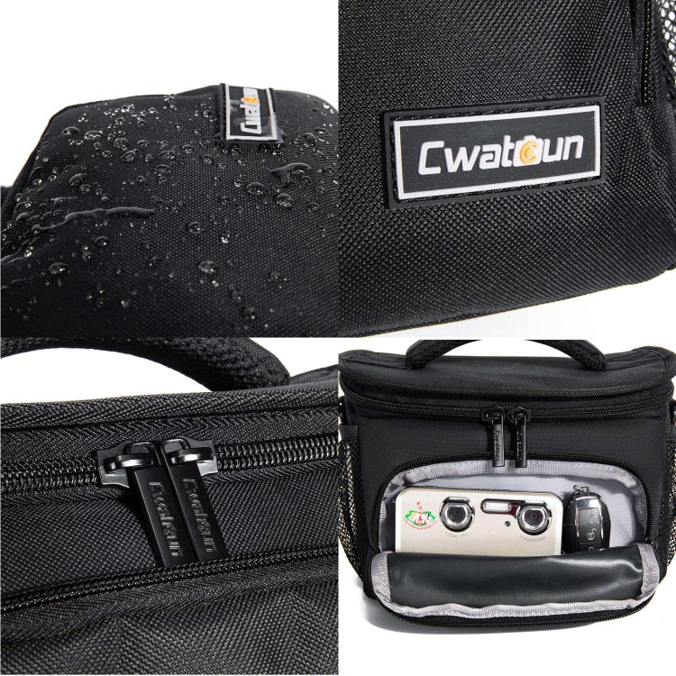 Skorter | Cwatcun D67 Crossbody Camera Bag Photography Lens Shoulder Bag, Size: 22 x 15 x 15cm S(Black)
