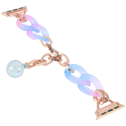 Skorter | For Apple Watch SE 2023 40mm Gradient Resin Chain Bracelet (Blue)