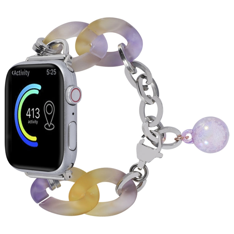 Skorter | For Apple Watch 42mm Gradient Resin Chain Watch Band (Purple)