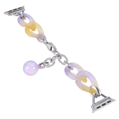 Skorter | For Apple Watch 38mm Gradient Resin Chain Watch Band (Purple)