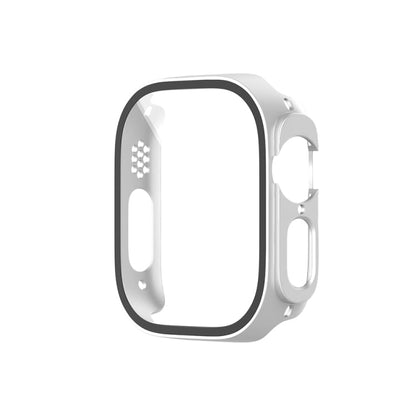 Skorter | For Apple Watch Ultra 2 / Ultra 49mm Painting PC Hybrid Tempered Film Integrated Watch Case (Silver)