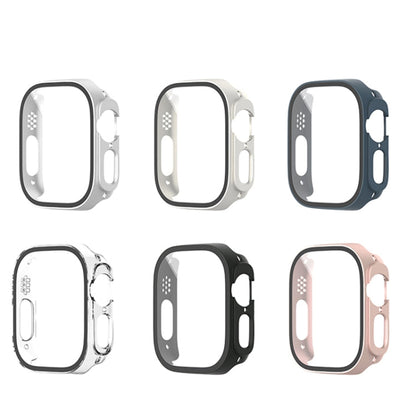 Skorter | For Apple Watch Ultra 2 / Ultra 49mm Painting PC Hybrid Tempered Film Integrated Watch Case (Silver)