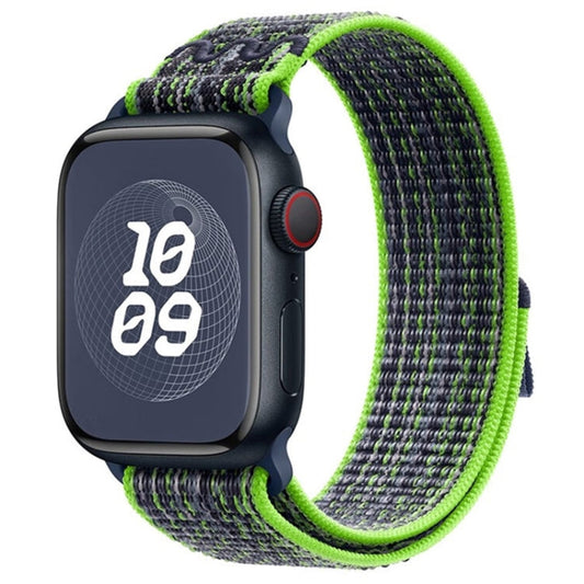 Skorter | For Apple Watch 42mm Loop Nylon Watch Band (Green Blue)