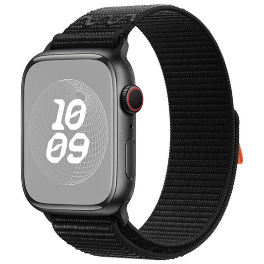 Skorter | For Apple Watch 42mm Loop Nylon Watch Strap (Dark Black)