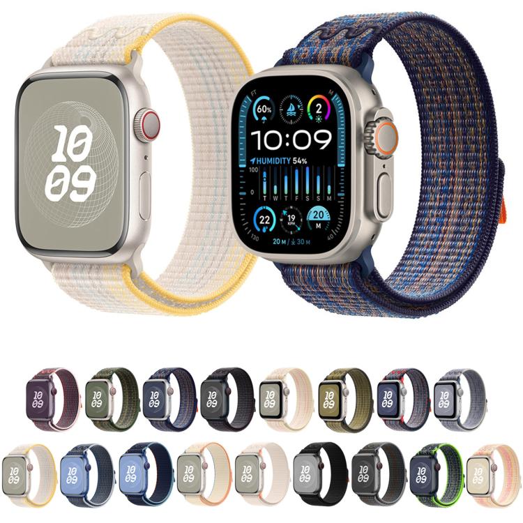 Skorter | For Apple Watch SE 2023 44 mm Loop Nylon Watch Band (Milk White)