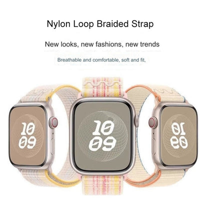 Skorter | For Apple Watch SE 2023 44 mm Loop Nylon Watch Band (Milk White)