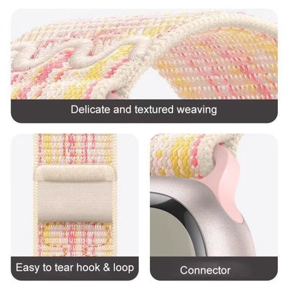 Skorter | For Apple Watch 38mm Loop Nylon Watch Band (Starlight Yellow Pink)