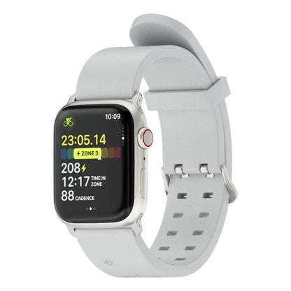 Skorter | For Apple Watch SE 2023 44mm Bright Colored Light Silicone Band (Light Gray)