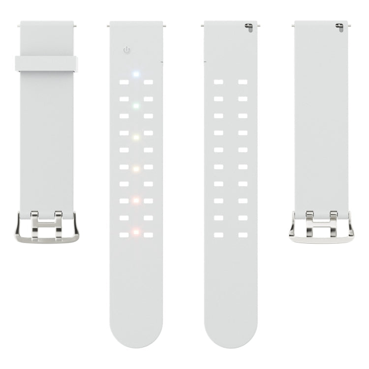 Skorter | For Apple Watch 38mm Bright Colored Light Silicone Watch Band (Light Grey)