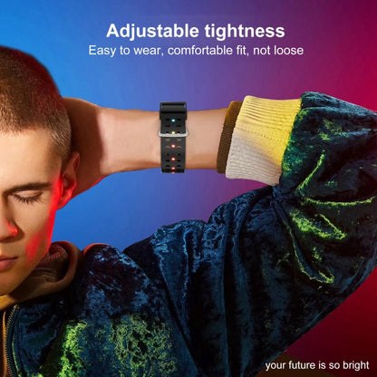 Skorter | For Apple Watch SE 2022 44mm Bright Colorful Light Silicone Watch Band (Light Gray)