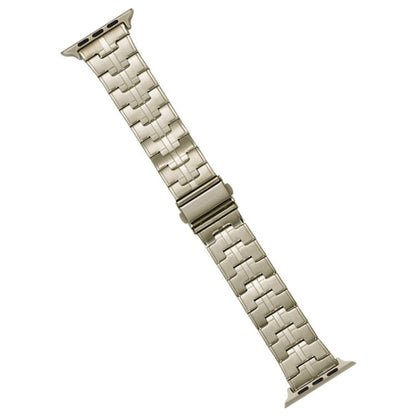 Skorter | For Apple Watch 42mm Stainless Steel Watch Band (Titanium)