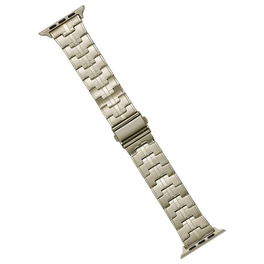 Skorter | For Apple Watch 42mm Stainless Steel Watch Band (Titanium)