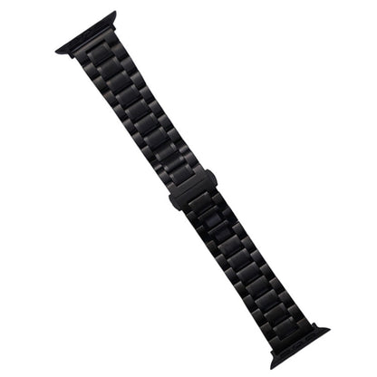 Skorter | For Apple Watch SE 2023 44mm Five-Bead Stainless Steel Band (Black)