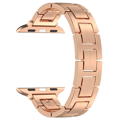 Skorter | For Apple Watch 42mm H Slim Stainless Steel Band (Rose Gold)