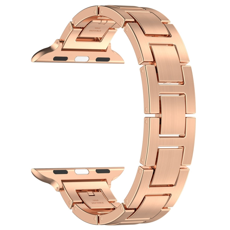 Skorter | For Apple Watch 38mm H Slim Stainless Steel Band (Rose Gold)