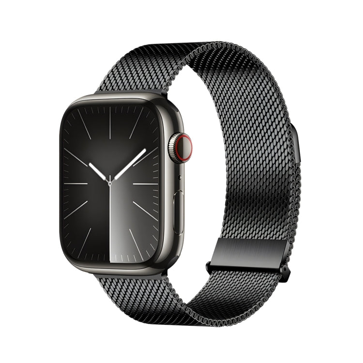 Skorter | For Apple Watch SE 2023 44mm DUX DUCIS Milanese Pro Series Stainless Steel Band (Black)