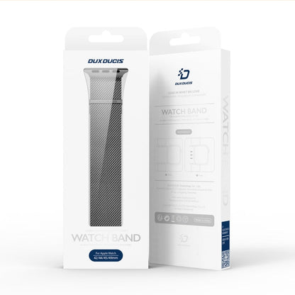 Skorter | For Apple Watch SE 2023 40mm DUX DUCIS Milanese Pro Series Stainless Steel Watch Band (Black)