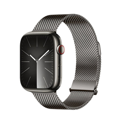 Skorter | For Apple Watch SE 2022 44mm DUX DUCIS Milanese Pro Series Stainless Steel Band (Graphite)