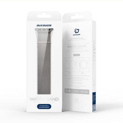 Skorter | For Apple Watch SE 2022 44mm DUX DUCIS Milanese Pro Series Stainless Steel Band (Graphite)