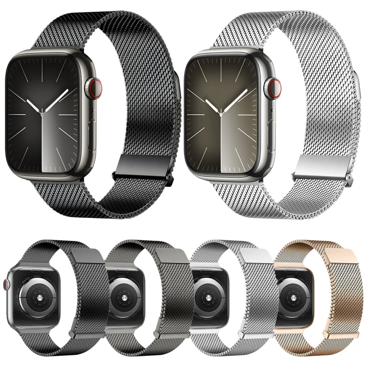 Skorter | For Apple Watch SE 2023 44mm DUX DUCIS Milanese Pro Series Stainless Steel Bracelet (Graphite)
