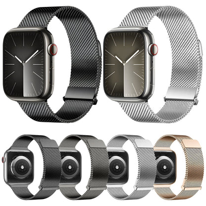Skorter | For Apple Watch SE 2022 44mm DUX DUCIS Milanese Pro Series Stainless Steel Band (Graphite)