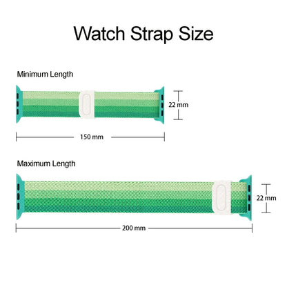 Skorter | For Apple Watch SE 2023 44mm Carbon Fiber Texture Snap Buckle Nylon Watch Band (Pink)
