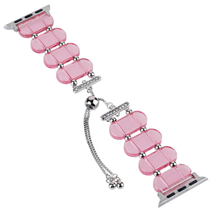 Skorter | For Apple Watch SE 2023 40mm Resin Expandable Chain Watch Band (Pink)