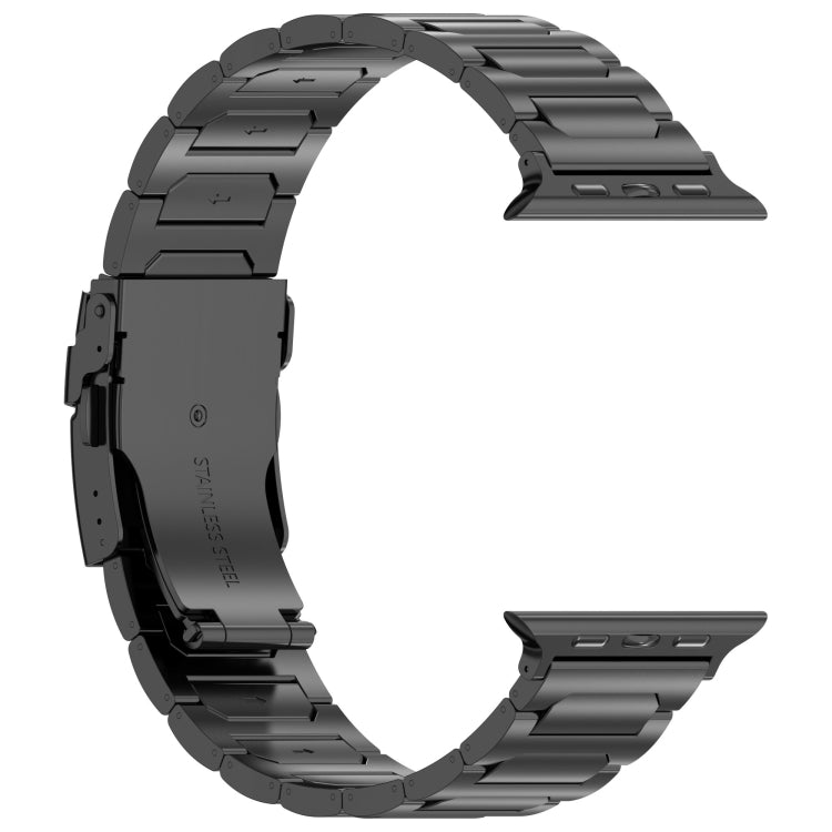 Skorter | For Apple Watch SE 2023 40mm I-shaped titanium metal band (Black)