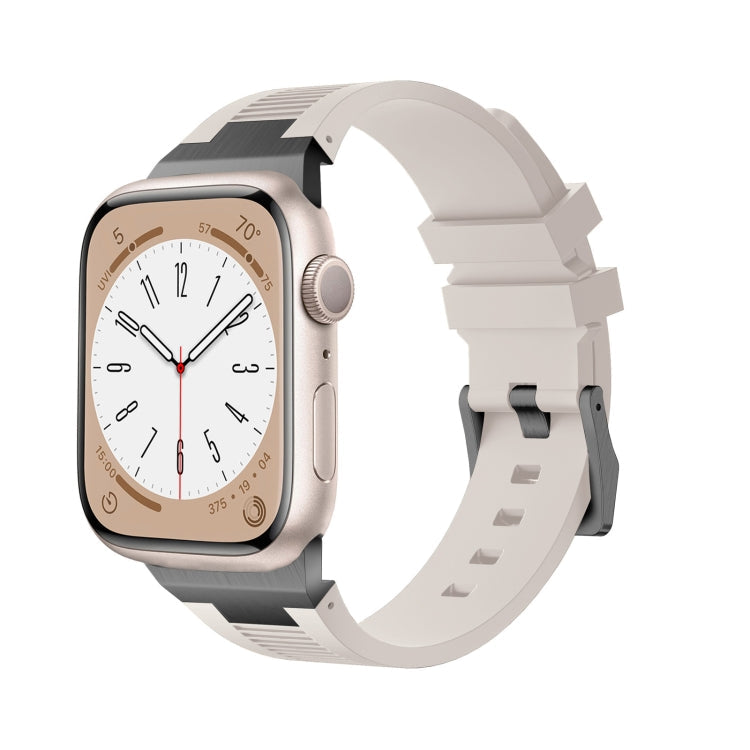 Skorter | For Apple Watch 42mm Loners Liquid Silicone Watch Band (Black Starlight)