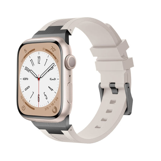 Skorter | For Apple Watch 42mm Loners Liquid Silicone Watch Band (Black Starlight)