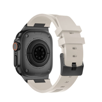 Skorter | For Apple Watch 42mm Loners Liquid Silicone Watch Band (Black Starlight)