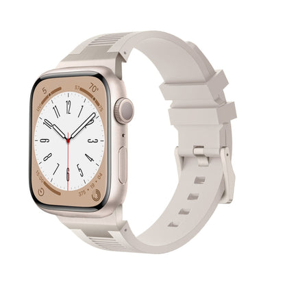 Skorter | For Apple Watch 42mm Loners Liquid Silicone Watch Strap (Titanium Starlight)