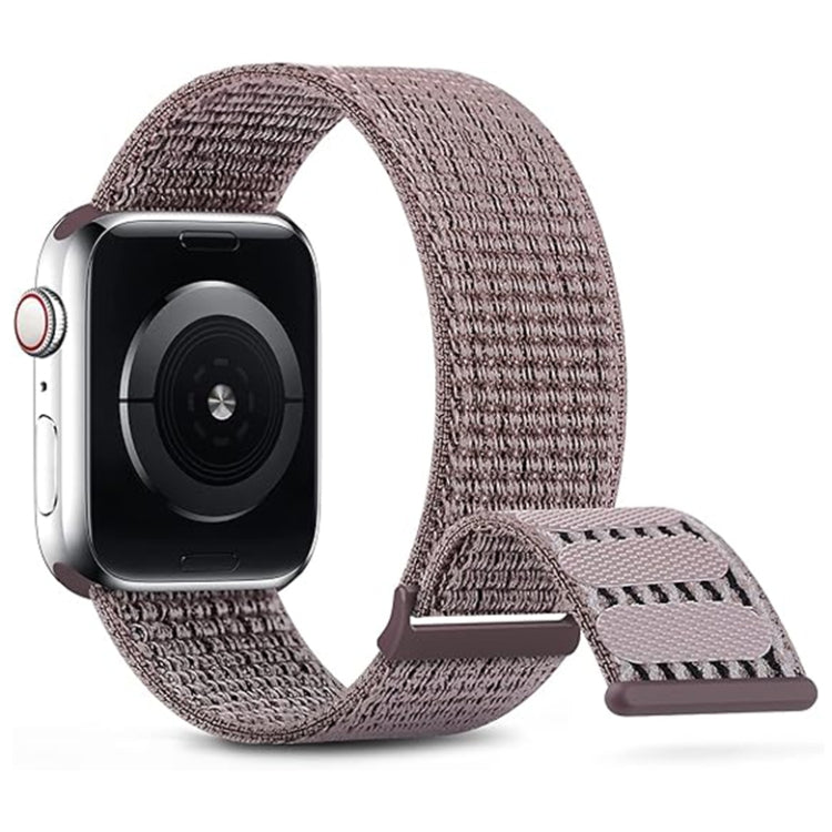 Skorter | For Apple Watch SE 2023 44mm Dual Hook and Loop Nylon Watch Band (Raucht Purple)