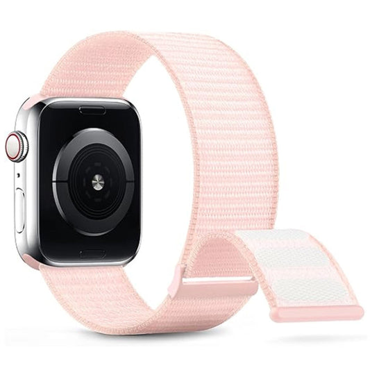 Skorter | For Apple Watch SE 2023 40mm Double Velcro Nylon Watch Strap (Pearl Powder)