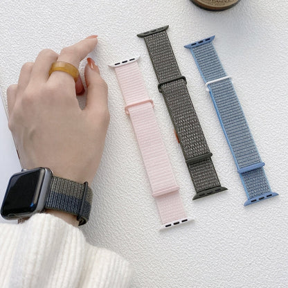 Skorter | For Apple Watch Ultra 2 49mm Double Hook and Loop Nylon Watch Strap (Silt)