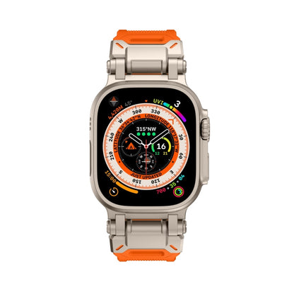 Skorter | For Apple Watch SE 2023 44mm Explorer TPU Watch Band (Titanium Orange)