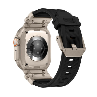Skorter | For Apple Watch SE 2023 44mm Explorer TPU Band (Titanium Black)
