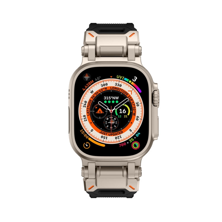 Skorter | For Apple Watch SE 2023 44mm Explorer TPU Band (Titanium Black)