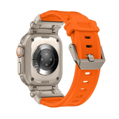 Skorter | For Apple Watch SE 2022 44mm Explorer TPU Watch Strap (Titanorange)