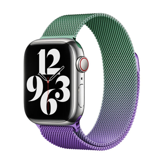 Skorter | For Apple Watch 42mm Milan Gradient Loop Magnetic Buckle Watch Strap (Violet Orchid)