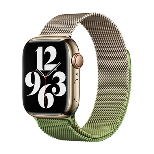 Skorter | For Apple Watch 42mm Milan Gradient Loop Magnetic Closure Watch Band (Gold Green)