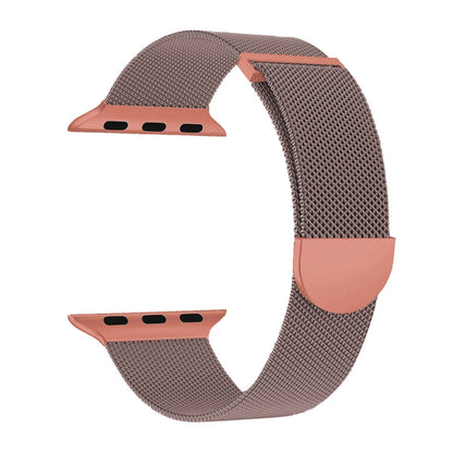 Skorter | For Apple Watch SE 2022 40mm Two Colors Milanese Loop Magnetic Watch Band (Pink Orange)