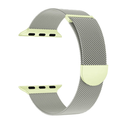 Skorter | For Apple Watch SE 2022 44 mm Two-Color Milanese Loop Magnetic Bracelet (Starry Night Green)