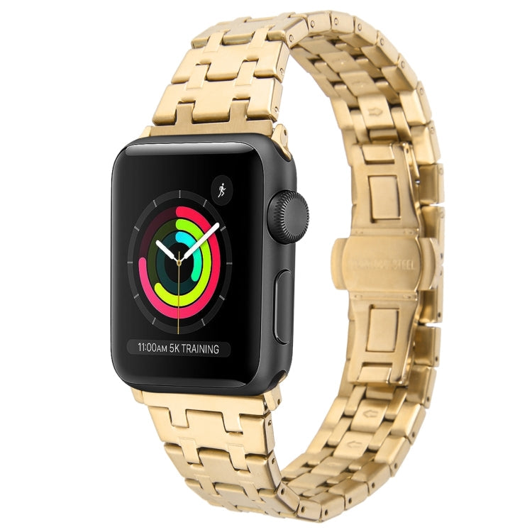 Skorter | For Apple Watch 42mm Double T Stainless Steel Bracelet (Gold)