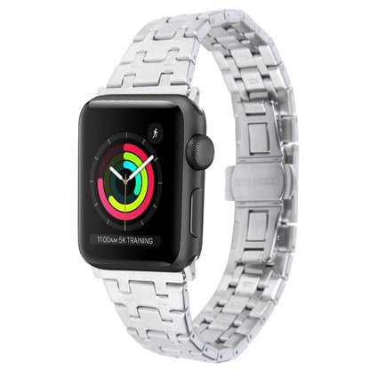 Skorter | For Apple Watch 42mm Double T Stainless Steel Bracelet (Silver)