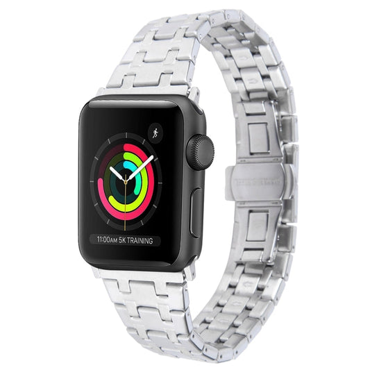 Skorter | For Apple Watch 42mm Double T Stainless Steel Bracelet (Silver)
