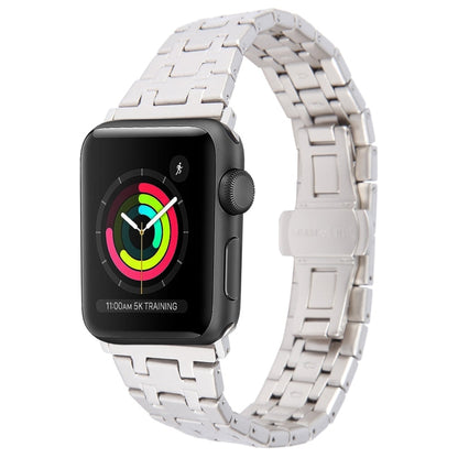 Skorter | For Apple Watch 38mm Double T Stainless Steel Band (Starlight)