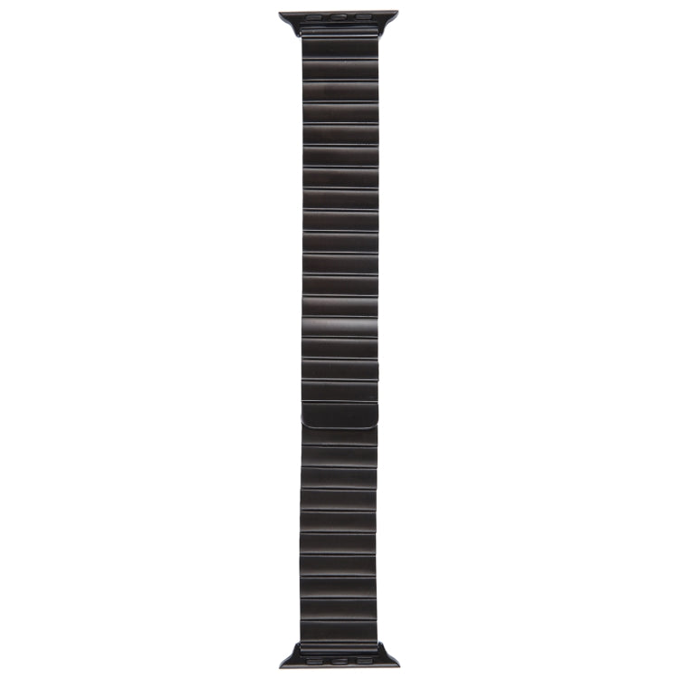 Skorter | For Apple Watch SE 2023 44mm Bamboo Stainless Steel Magnetic Watch Band (Black)