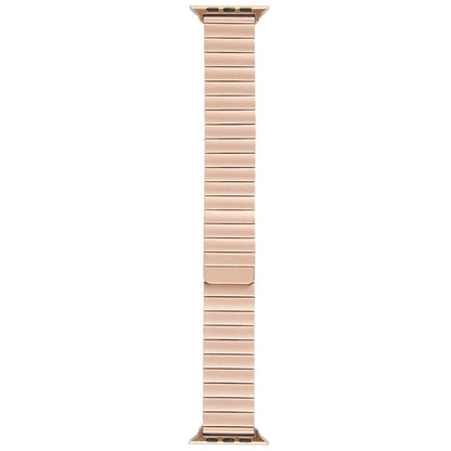 Skorter | For Apple Watch SE 2023 44mm Bamboo Stainless Steel Magnetic Watch Band (Rose Gold)